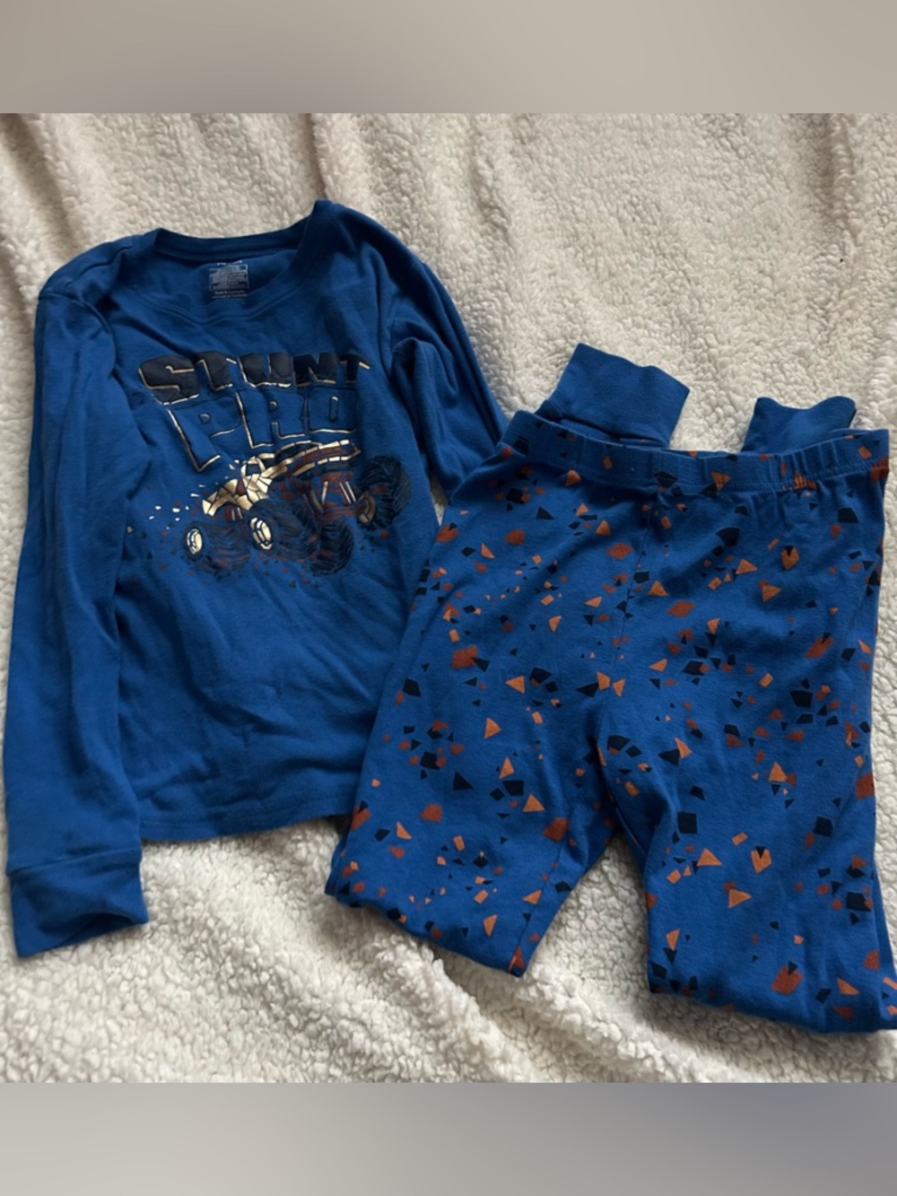 Carter's Boys Stunt pro car pajama set 2 pc Snug Fit long sleeve size 10